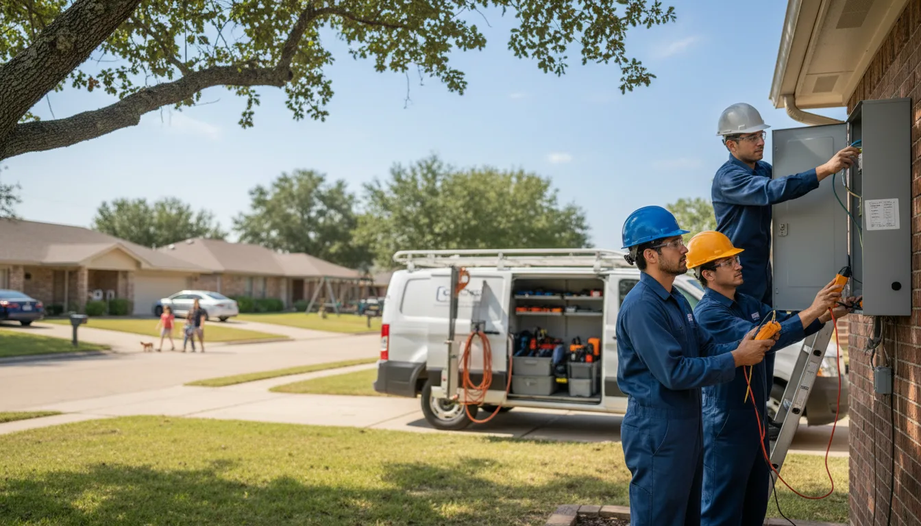 Certified electrician providing emergency electrical services in Robins, IA